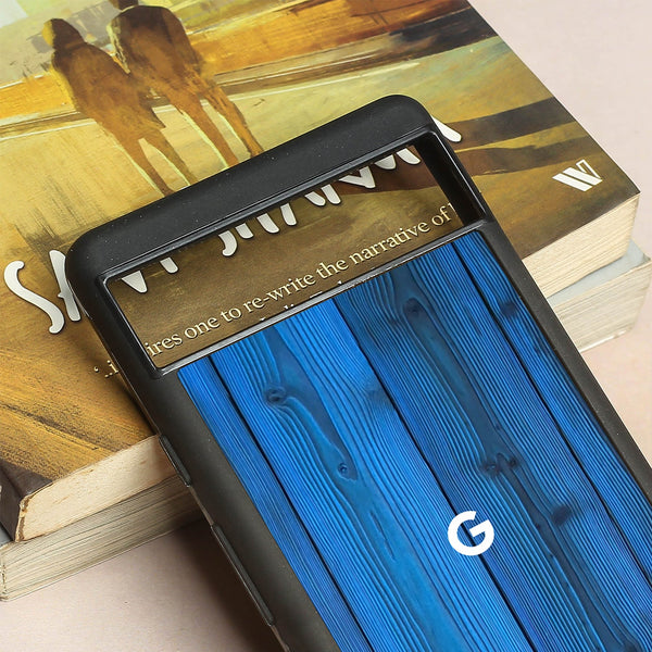 Indigo Planks metal back case for Google Pixel 6a