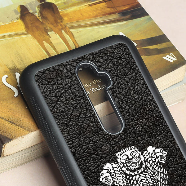 Black Satyamev Jayate metal back case for Oppo Reno2 F