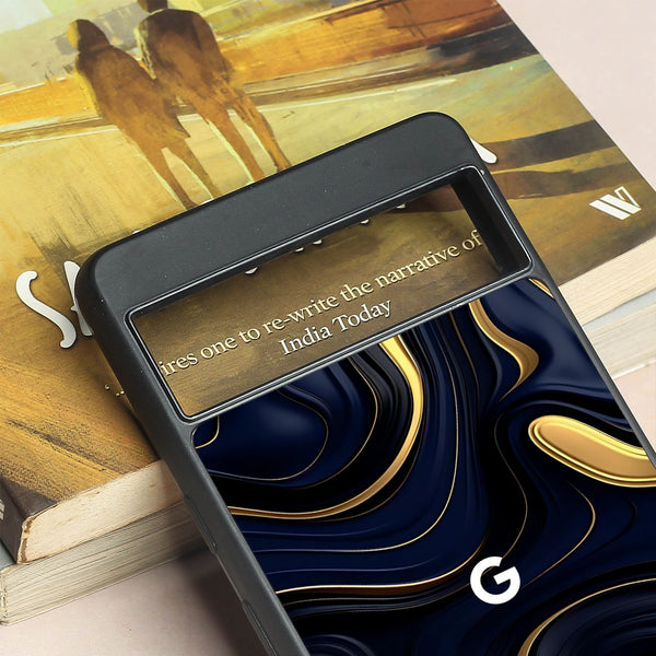 Noir Gold metal back case for Google Pixel 7