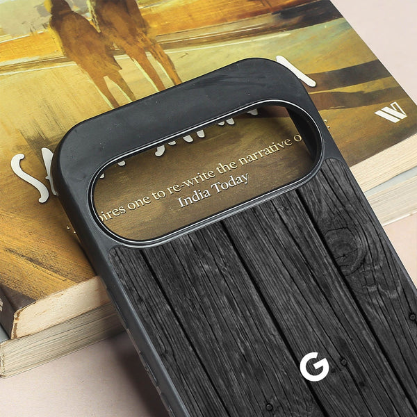 Dark Wood metal back case for Google Pixel 9