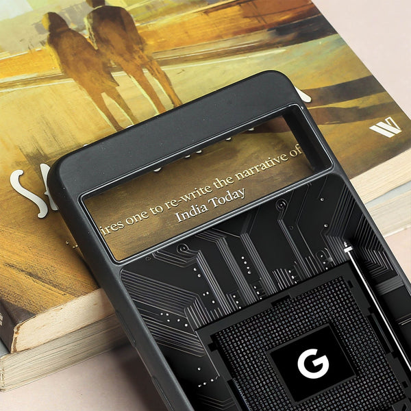 Microchip metal back case for Google Pixel 7