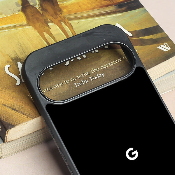 Black metal back case for Google Pixel 9