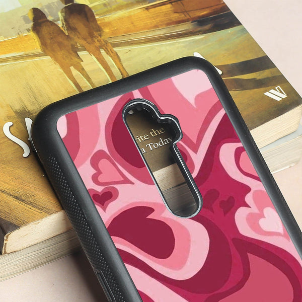 Valentine Wave Marble metal back case for Oppo Reno2 Z