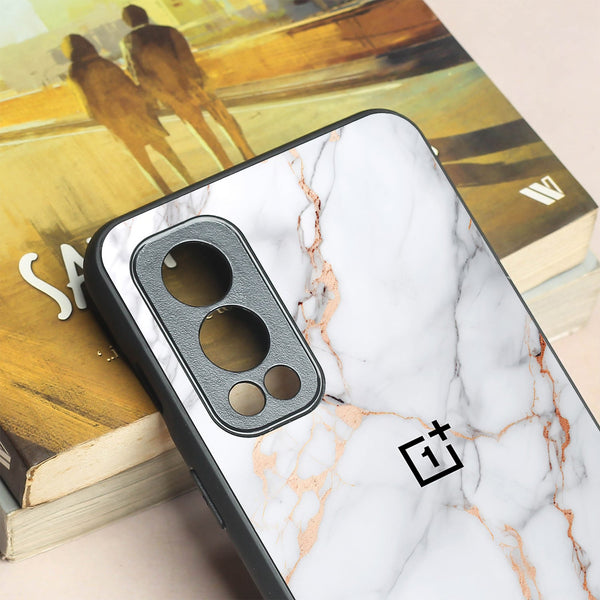Copper Luxe Marble metal back case for Oneplus Nord 2