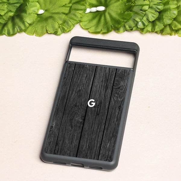 Dark Wood metal back case for Google Pixel 7a