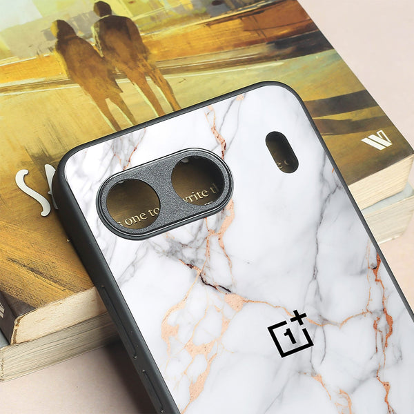 Copper Luxe Marble metal back case for Oneplus Nord 4