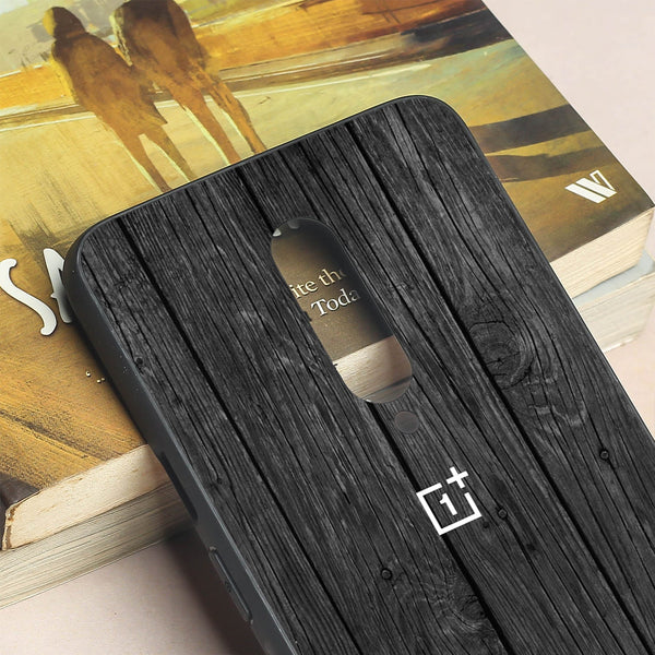 Dark Wood metal back case for Oneplus 7 Pro