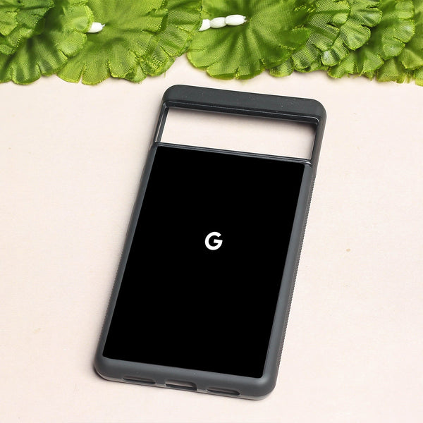 Black metal back case for Google Pixel 7a