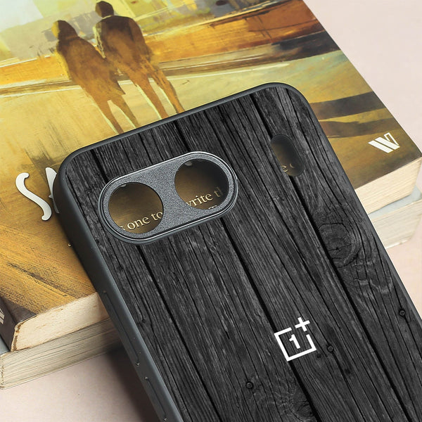 Dark Wood metal back case for Oneplus Nord 4