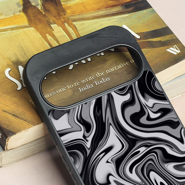 Blackout Marble metal back case for Google Pixel 9 Pro