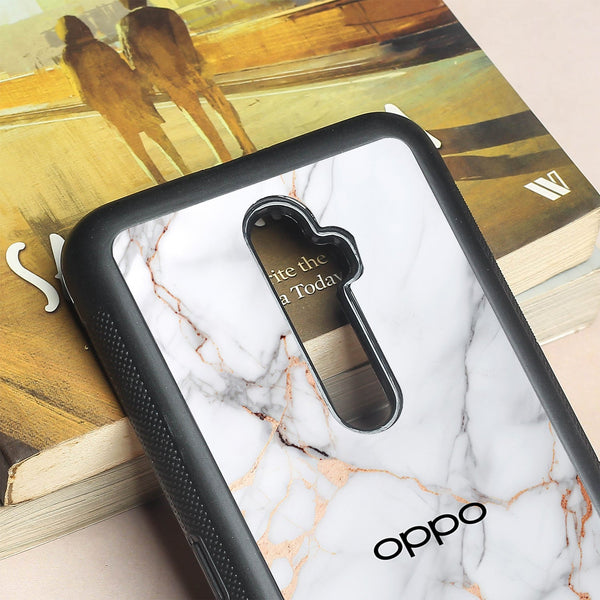 Copper Luxe Marble metal back case for Oppo Reno2 Z