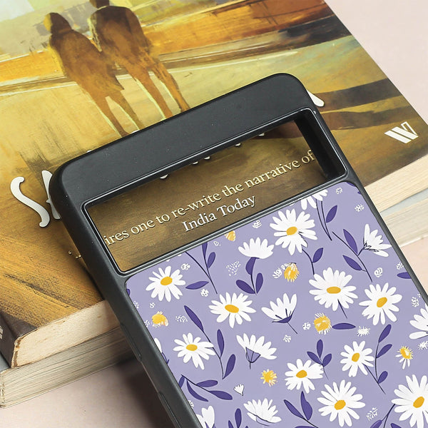 Lavender Daisies metal back case for Google Pixel 7