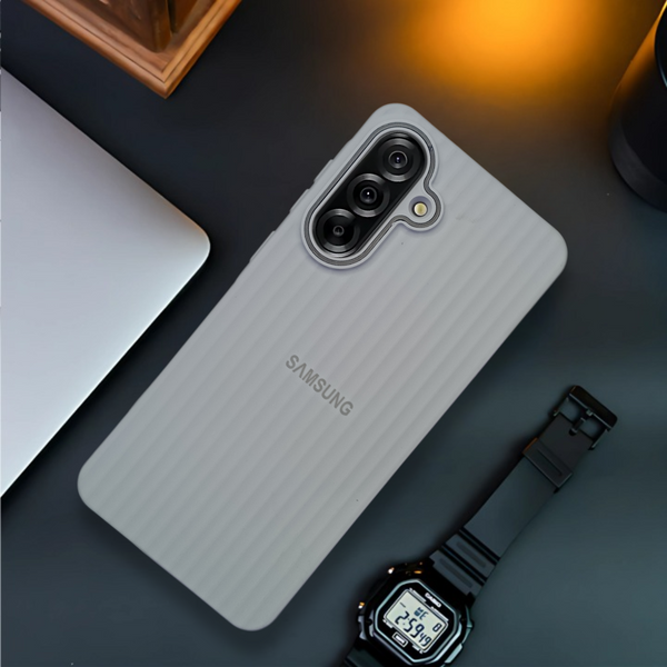 Grey SleekLine Silicone Case for Samsung A56