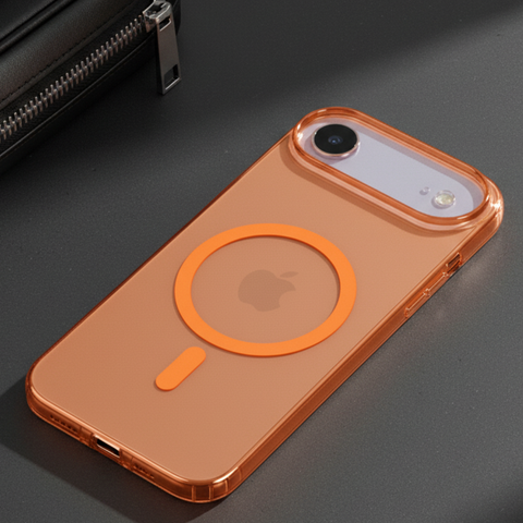 Orange Shine Paper Magsafe Case for Apple Iphone Air
