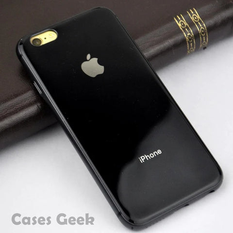 Black Border mirror Silicone case for Apple iphone 7 plus