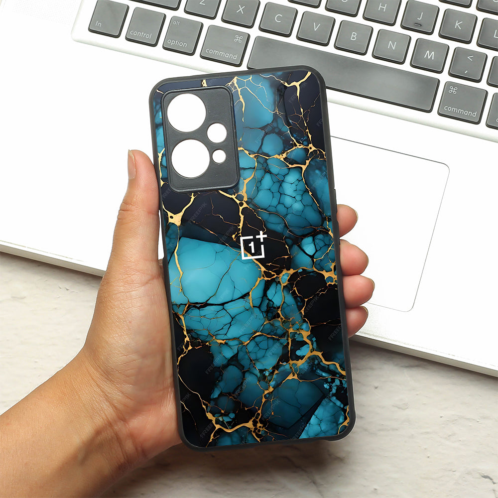 Aqua Vein metal back case for OnePlus Nord CE 2 Lite
