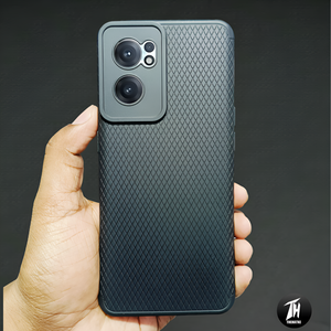 Black Line Wave Silicone Case for Oneplus Nord CE 2