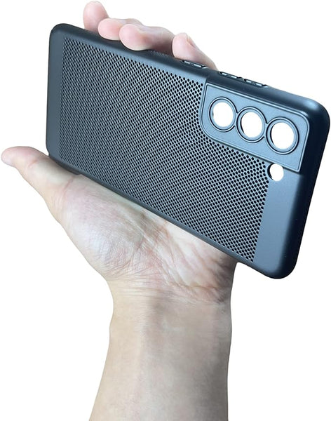 BREATHING BLACK Silicone Case for Samsung S21 FE - The Hatke
