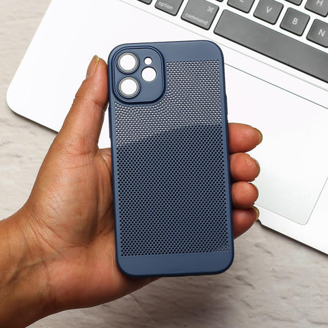 BREATHING DARK BLUE Silicone Case for Apple Iphone 11 - The Hatke