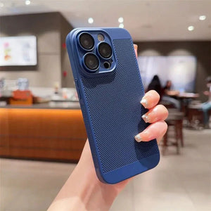 BREATHING DARK BLUE Silicone Case for Apple Iphone 14 Pro Max - The Hatke