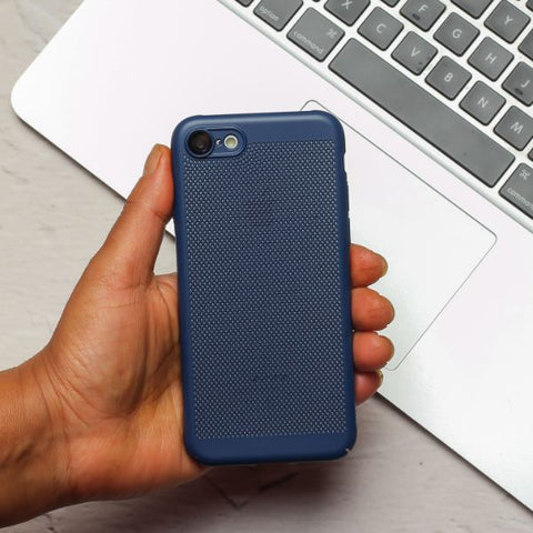BREATHING DARK BLUE Silicone Case for Apple Iphone 7 - The Hatke