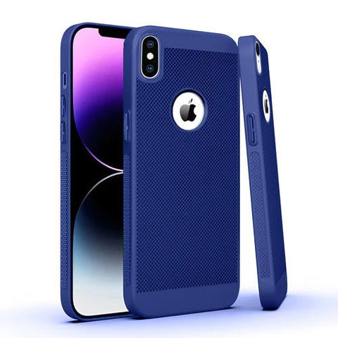 BREATHING DARK BLUE Silicone Case for Apple Iphone  Xs - The Hatke