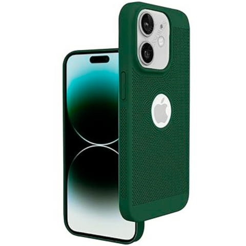 BREATHING DARK GREEN Silicone Case for Apple Iphone 11 - The Hatke