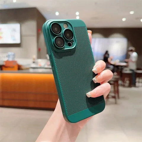 BREATHING DARK GREEN Silicone Case for Apple Iphone 12 Pro Max - The Hatke