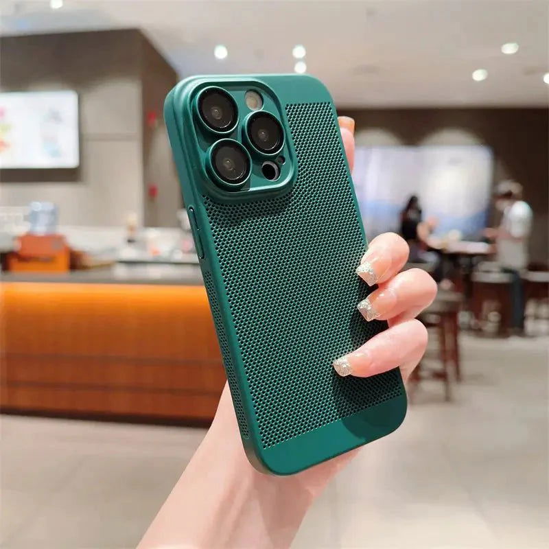 BREATHING DARK GREEN Silicone Case for Apple Iphone 15 Pro Max - The Hatke