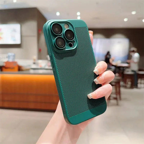 BREATHING DARK GREEN Silicone Case for Apple Iphone 15 Pro Max - The Hatke