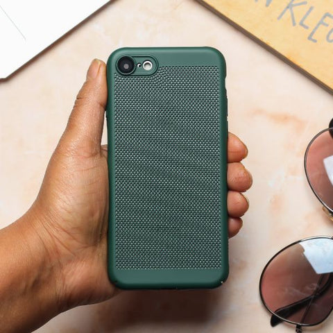 BREATHING DARK GREEN Silicone Case for Apple Iphone 7 - The Hatke