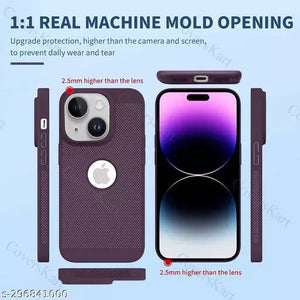 BREATHING DEEP PURPLE Silicone Case for Apple Iphone 14 Plus - The Hatke