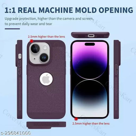 BREATHING DEEP PURPLE Silicone Case for Apple Iphone 14 Plus - The Hatke