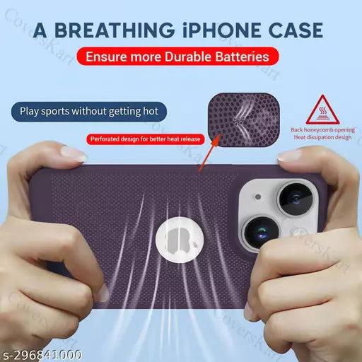 BREATHING DEEP PURPLE Silicone Case for Apple Iphone 14 Plus - The Hatke