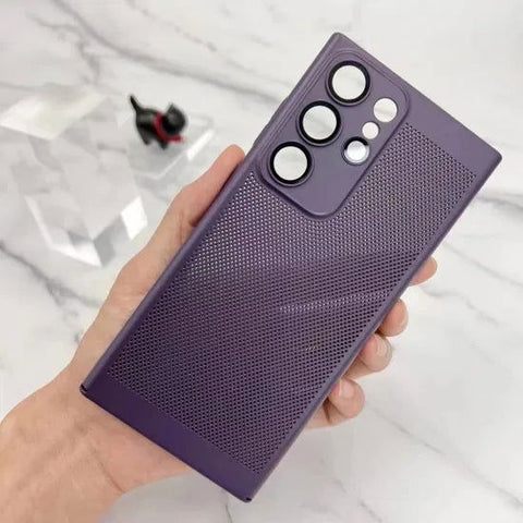 BREATHING DEEP PURPLE Silicone Case for Samsung S23 Ultra - The Hatke