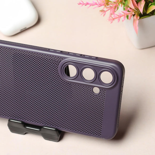BREATHING DEEP PURPLE Silicone Case for Samsung S24 - The Hatke