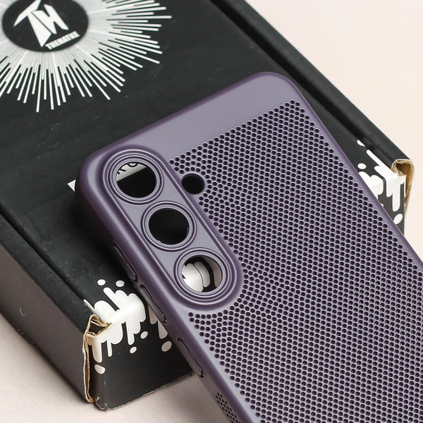 BREATHING DEEP PURPLE Silicone Case for Samsung S24 - The Hatke