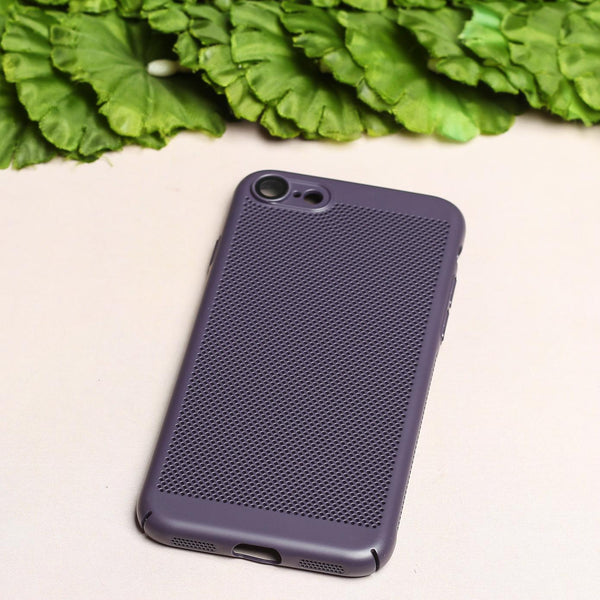 BREATHING Deep Purple Silicone Case for Apple Iphone 7 - The Hatke