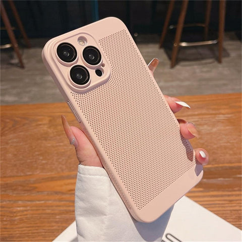 BREATHING PEACH Silicone Case for Apple Iphone 14 Pro - The Hatke