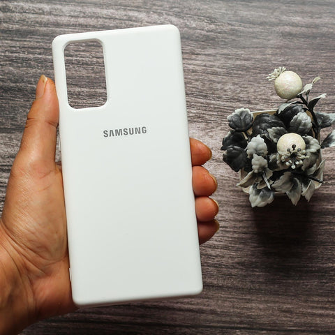 White Original Silicone case for Samsung Note 20