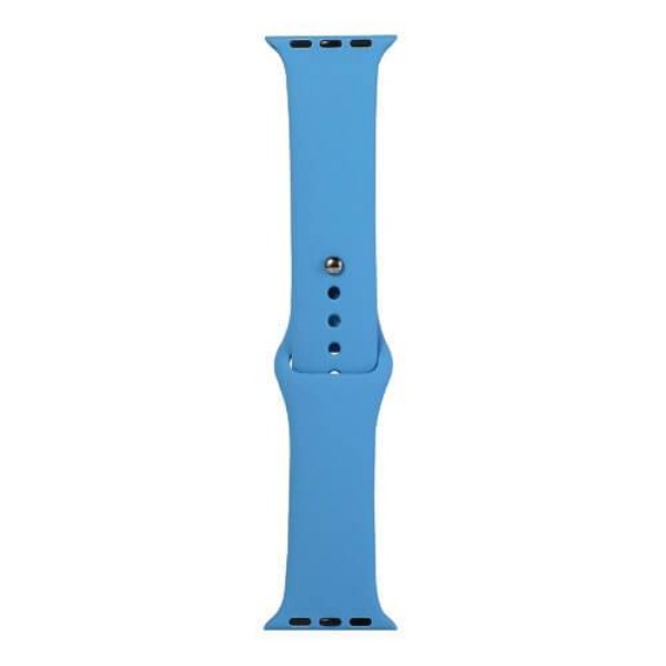 Sky Blue Plain Silicone Strap For Watch Series SE GEN 2 (42mm/44mm/45mm/46mm/49mm)