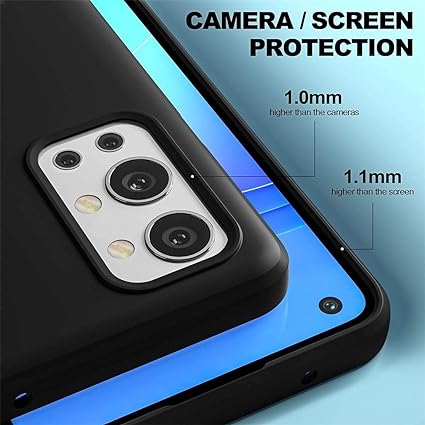 Black Camera Original Silicone Case for Oneplus 9R - The Hatke