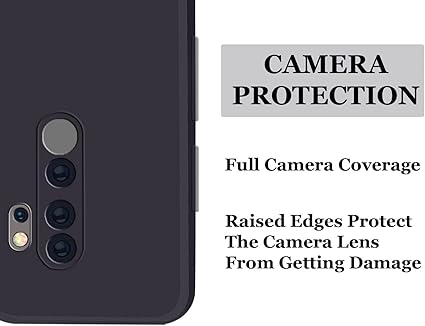Black Camera Original Silicone Case for Redmi Note 8 Pro - The Hatke