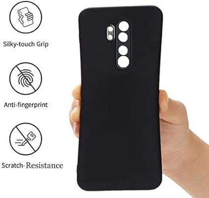 Black Camera Original Silicone Case for Redmi Note 8 Pro - The Hatke