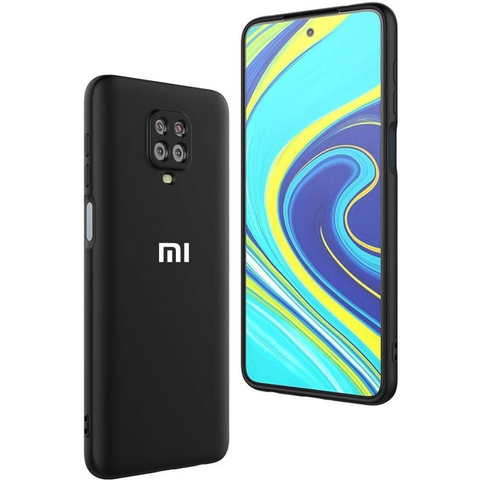 Black Camera Original Silicone Case for Redmi Note 9 Pro - The Hatke