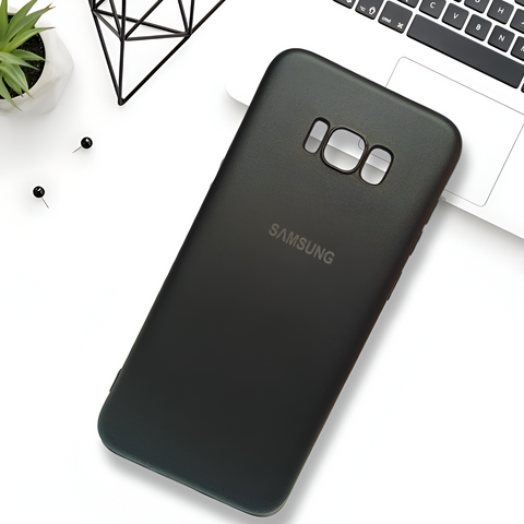 Black Camera Original Silicone Case for Samsung S8 Plus - The Hatke