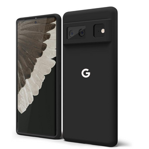 Black Camera Original Silicone case for Google Pixel 6 - The Hatke