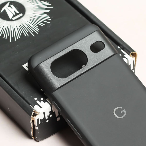 Black Camera Original Silicone case for Google Pixel 8 - The Hatke