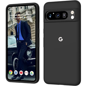 Black Camera Original Silicone case for Google Pixel 8 Pro - The Hatke