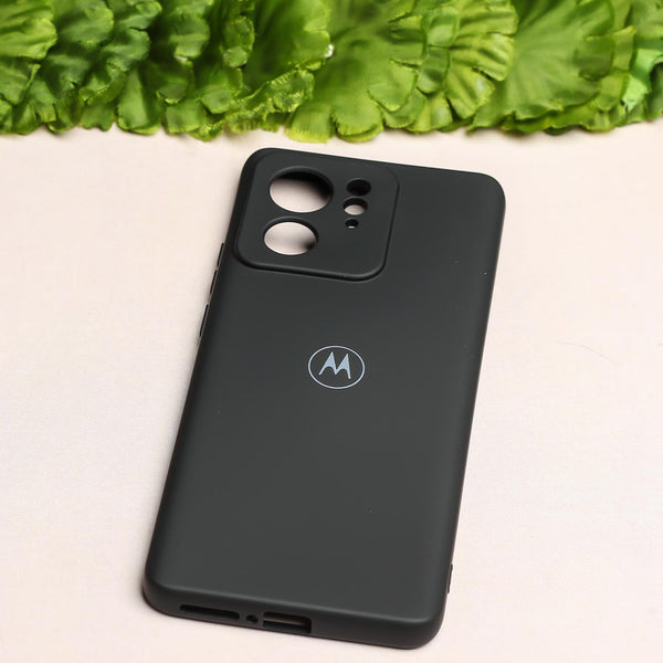 Black Camera Original Silicone case for Motorola Edge 40 - The Hatke